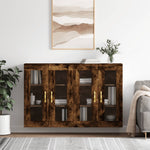 Wall Mounted Cabinets 2 pcs Smoked Oak Engineered Wood 3197926