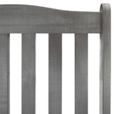 Rocking Chair Grey Solid Acacia Wood Standard Durable 311845