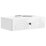 Wall-Mounted Side Table High Gloss White 59 x 34.5 x 17 cm 898149