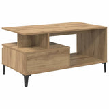 Coffee Table Artisan Oak 90 x 49 x 45 cm Engineered Wood 881052