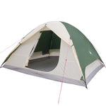 ZNTS Camping Tent Dome 6-Person Green Waterproof 94412