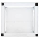 Washing Machine Pedestal with Pull-Out Shelf White 50449