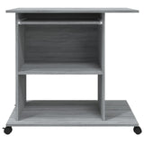 ZNTS Computer Desk Grey Sonoma 80x50x75 cm Engineered Wood 815544