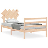 Bed Frame without Mattress 90x200 cm Solid Wood 3195271