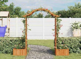 Garden Pergola with Planter Solid Firwood 316388