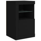 Sideboard with LED Lights Black 123x37x67 cm 3209059