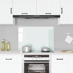 Kitchen Backsplash White 90 x 60 cm Tempered Glass 249459