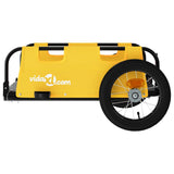 Bike Trailer Yellow Oxford Fabric and Iron 94162