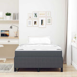 Bed Frame with Mattress Dark Grey 120 x 200 cm Fabric 3399116