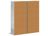 CD Cabinet 2 pcs Concrete Grey 33 x 23.5 x 97.5 cm 8012697