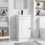 Bathroom Vanity with Sink High Gloss White 42 x 40 x 84.5 cm 890058