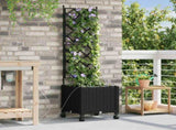Garden Planter with Irrigation&Wheels Black 40 x 40 x 148 cm PP 3422950