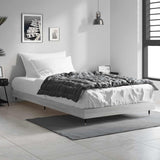 Bed Frame without Mattress Grey Sonoma 90x190 cm Single Engineered Wood 832203