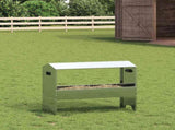 Livestock Feeding Trough Silver 79 x 35 x 62 cm 874629