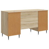 Desk with Shelf Sonoma Oak 142.5 x 50 x 75 cm Engineered Wood 3414605