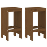 3 Piece Garden Bar Set Honey Brown Solid Wood Pine 3157736