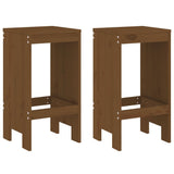 3 Piece Garden Bar Set Honey Brown Solid Wood Pine 3157736