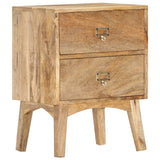 ZNTS Bedside Cabinet 40x35x55 cm Solid Mango Wood 286464