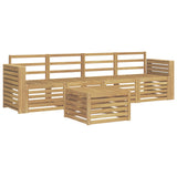 Outdoor Sofa Set 5 pcs White Solid Acacia Wood 3391359