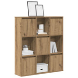 Bookcase Artisan Oak 89x24x101.5 cm Engineered Wood 860408