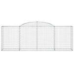 Arched Gabion Baskets 11 pcs 300x50x100/120 cm Galvanised Iron 3146710