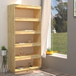 Book Cabinet/Room Divider 80x35x167 cm Solid Pinewood 810894