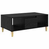 Coffee Table Black Oak 90 x 50 x 26.5 cm Engineered Wood 881167