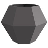 Planter 2 pcs Black 100 x 100 x 80 cm Steel 884025