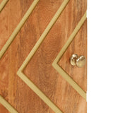 Bedside Cabinet Brown and Black 50x33x60 cm Solid Wood Mango 356791