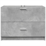Sink Cabinet Concrete Grey 78x37x59 cm Engineered Wood 848118