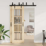 Sliding Door Hardware Kit 152,5 cm Steel Black 3295725