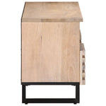 TV Cabinet 100x34x46 cm Solid Wood Mango 377527