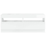 LED TV Cabinet High Gloss White Engineered Wood 897429