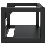 Wall-mounted Bathroom Washbasin Frame Black 59x38x31 cm Iron 338494