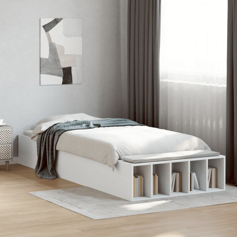 Bed Frame without Mattress White 75x190 cm Small Single 3280622