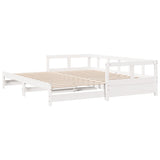 Daybed without Mattress White 90x200 cm Solid Wood Pine 854953