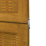 Room Divider 6 Panels Brown Solid Wood Paulownia 358825