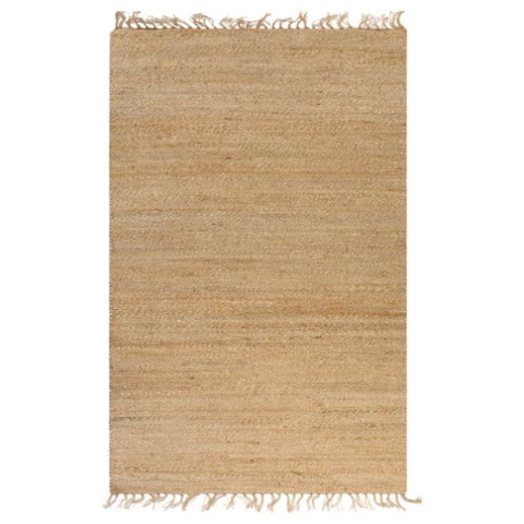 Hand-Woven Jute Area Rug 120x180 cm Natural 133217