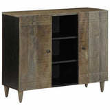 ZNTS Sideboard 90x33x75 cm Solid Wood Mango 4017820