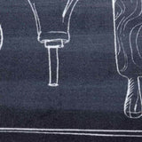 Kitchen Rug Black 300 x 60 cm Velvet 42013433