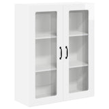 Wall Glass Cabinet LUCCA High Gloss White 80 x 31 x 100 cm 885159