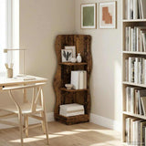 Corner Shelf Old Wood 34 x 33 x 102 cm Engineered Wood 899943