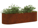 Raised Garden Bed Weathering Steel 120 x 40x 40 cm 8011690