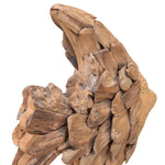 ZNTS Fish Sculpture Teak 40x12x57 cm 244565