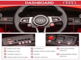 Kids Licensed Audi TT Ride-On Car 12V Battery w/ Remote Suspension Headlights and MP3 Player 3km/h T3398P348162