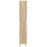 Bathroom Cabinet with Open Shelf ALKMAAR Sonoma Oak 896157