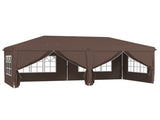 3 x 6 m Pop Up Gazebo with Sides and Windows, Height Adjustable Wedding Camping Party Tent Canopy T3398P314668