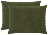 Throw Pillow 2 pcs HEERLEN Green 70 x 70 cm Microfiber Fleece 928410
