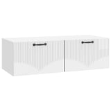 Wall-Mounted TV Cabinet High Gloss White 98 x 41 x 30 cm 899039