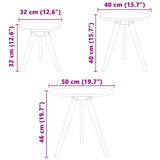 Coffee Table 3 pcs Brown Solid Walnut Wood 42009908